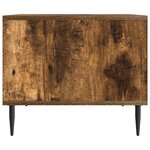 vidaXL Table basse Chêne fumé 90 x 50 x 40 cm Bois d'ingénierie