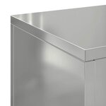 vidaXL Supports pour plantes 3 Pièces Argent 24 x 24 x 75 cm