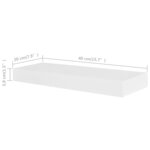 vidaXL Étagères murales 4 Pièces Blanc 40 cm
