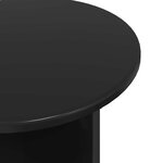 vidaXL Ensemble de tables d'appoint 2 pièces Chêne noir Ø 45 x 35 cm