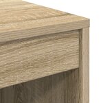 vidaXL Bureau avec rangement Chêne Sonoma Bois d'ingénierie
