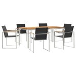 vidaXL Ensemble de salle à manger pour jardin 7 Pièces
