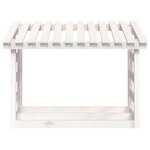 vidaXL Support pour bois de chauffage Blanc 108x64 5x78 cm Bois de pin