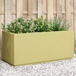 vidaXL Boîte de fleurs de jardin Vert 80 x 36 x 35 cm PP