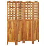 vidaXL Cloison de séparation 4 panneaux 162x2x180 cm Bois d'acacia