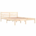 vidaXL Cadre de lit sans matelas bois massif de pin 140x200 cm