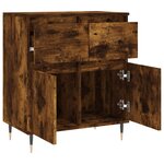 vidaXL Buffet Chêne fumé 60x35x70 cm Bois d'ingénierie