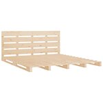 vidaXL Cadre de lit 120x190 cm Bois pin massif Petit Double
