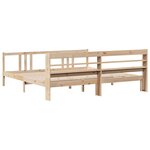 vidaXL Cadre de lit avec tête de lit sans matelas 180x200 cm