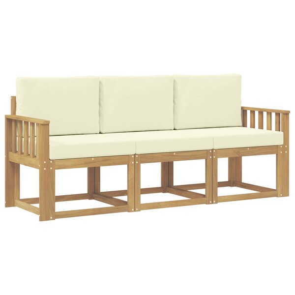 vidaXL Ensemble de canapés d'extérieur 3 pc