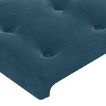 vidaXL Têtes de lit 2 Pièces Bleu foncé 90x5x78/88 cm Velours