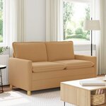 vidaXL Canapé Beige 156 x 81 x 87 5 cm Tissu