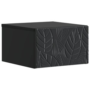 vidaXL Cabinet de chevet mural Noir 49 x 34 5 x 20 cm