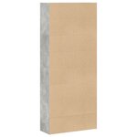 vidaXL Bibliothèque gris béton 80x30x189 cm bois d'ingénierie