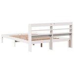 vidaXL Cadre de lit sans matelas blanc 150x200 cm bois de pin massif