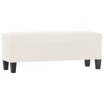 Banc banquette beige 100 x 35 x 41 cm tissu microfibre 02_0010560