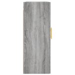 vidaXL Armoires murales 2 Pièces sonoma gris 69 5x34x90 cm