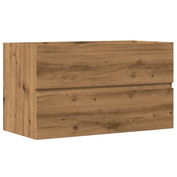 vidaXL Armoire d'évier chêne artisanal 90x38 5x45 cm bois d'ingénierie
