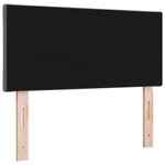 vidaXL Tête de lit LED Gris foncé 90 cm Cuir synthétique