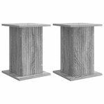 vidaXL Support de Plante 2 Pièces Sonoma gris 30 5 x 30 x 43 cm