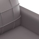 vidaXL Fauteuil Gris 60 cm Similicuir
