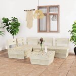 vidaXL Salon de jardin palette 5 Pièces Bois d'épicéa imprégné