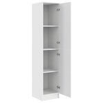 vidaXL Highboard Blanc 35 x 39 x 168 cm Bois d'ingénierie