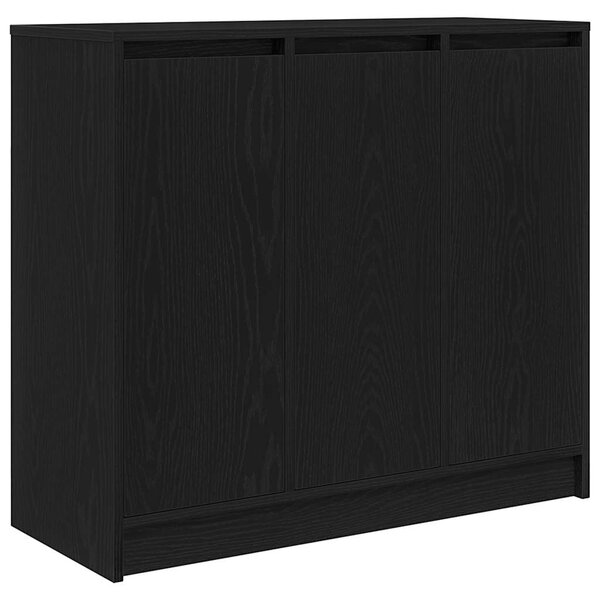 vidaXL Buffet chêne noir 85x34x76 cm bois d'ingénierie