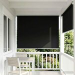 vidaXL Store roulant extérieur protection UV Noir 100 x 230 cm (L x H)
