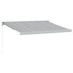 vidaXL Auvent rétractable anthracite/blanc 3x2 5 m tissu et aluminium