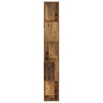 vidaXL Unité de rangement Bois ancien Bois massif 80 x 24 x 155 cm
