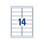 Boite de 350 etiquettes adresses 99,1 x 38,1 mm polyester transparent avery zweckform