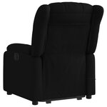 vidaXL Fauteuil inclinable de massage électrique Noir Tissu