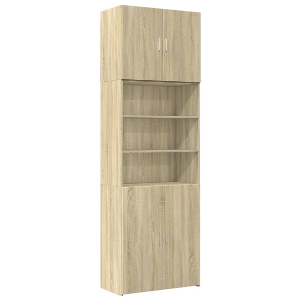 vidaXL Buffet haut chêne sonoma 80x42 5x249 cm bois d'ingénierie