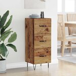 vidaXL Buffet Bois ancien 34 x 34 5 x 90 cm Bois d'ingénierie