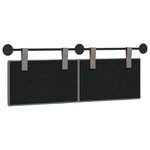 vidaXL Tête de lit suspendue Taupe Velours