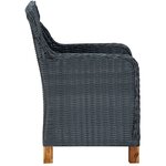 vidaXL Ensemble à manger d'extérieur 7Pièces et coussins résine tressée