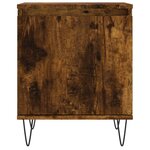 vidaXL Table de chevet chêne fumé 40x30x50 cm bois d'ingénierie