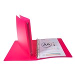 Classeur 4 anneaux 30 mm polypropylène Chromaline (avec étiquette de dos) - A4 maxi... EXACOMPTA
