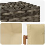 vidaXL Sofa de milieu extérieur Bois d'Acacia Massif Naturel