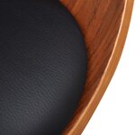 vidaXL Chaises à manger lot de 4 bois courbé et similicuir