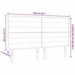vidaXL Tête de lit avec tête de lit Gris foncé 160 cm Cuir synthétique