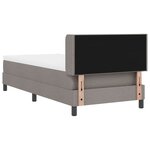 vidaXL Lit boxspring avec matelas avec matelas Taupe 80 x 200 cm
