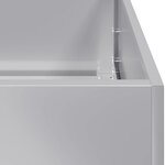 vidaXL Jardinière 40x40x80 cm acier galvanisé