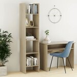 vidaXL Bibliothèque Chêne sonoma 40x35x180 cm Bois d’ingénierie