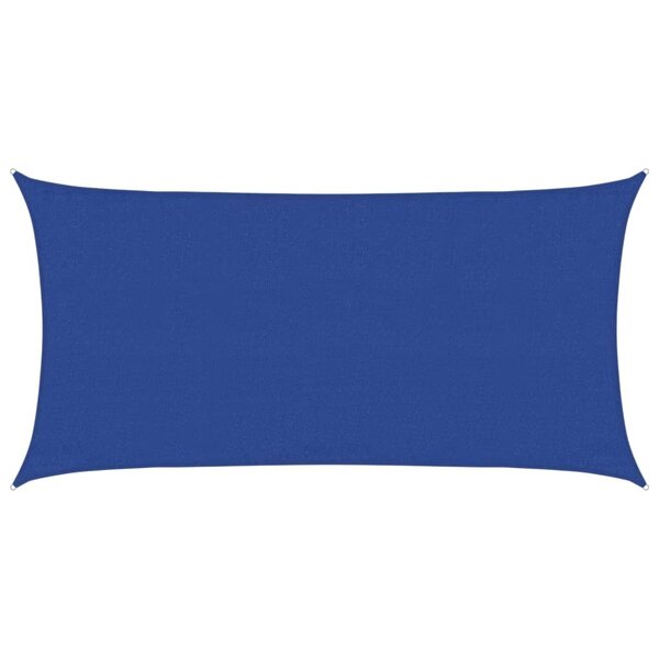 vidaXL Voile d'ombrage 160 g/m² rectangulaire bleu 3x6 m PEHD