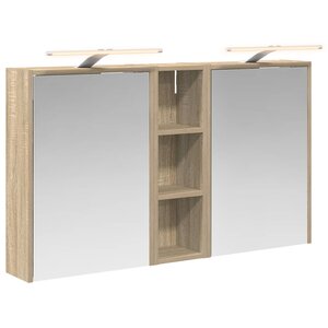 vidaXL Ensemble de Meubles de Salle de Bain 3 Pièces 106 x 16 x 62 5 cm