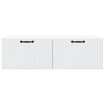 vidaXL Meuble TV mural Blanc 98 x 41 x 30 cm Bois d'ingénierie