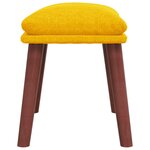 vidaXL Repose-pied Jaune moutarde 45x29 5x35 cm Tissu