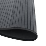 vidaXL Tapis rond noir 100 cm bambou
